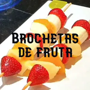 Conservar Brochetas de fruta