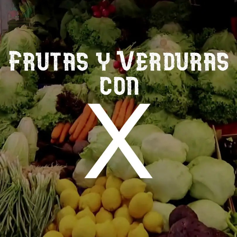 Frutas y Verduras (Vegetales) con X