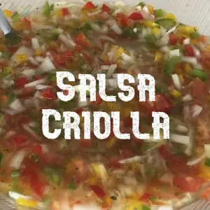 Almacenar Salsa criolla